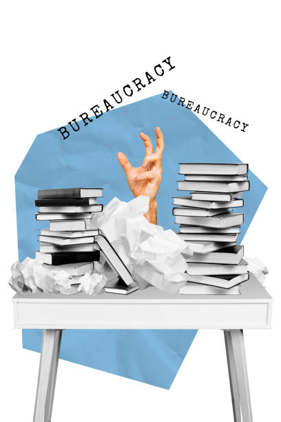 istock Vertical collage hand body fragment catch take literature book stack bureaucracy system bunch paper trash rubbish drawing background 2190228697