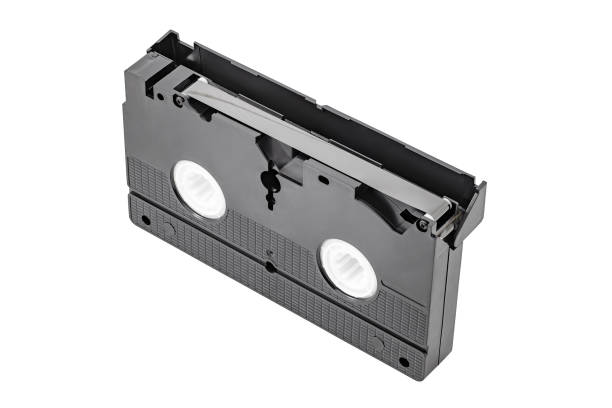 istock videotape VHS with the lid up, isolated on white background 2190229831