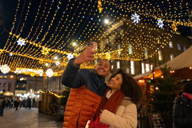 istock Selfie at the Christmas Markets 2190241131