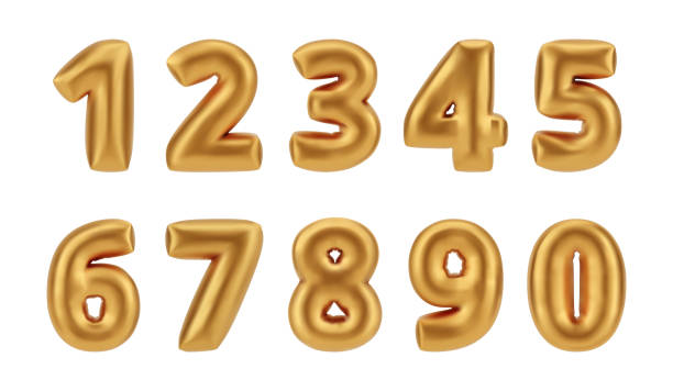 istock Glossy inflated balloon font. Vector isolated realistic numbers for birthday or holiday decoration. Letters and symbols typography, typeface for trendy decor and art. Playful and bright 2190242037