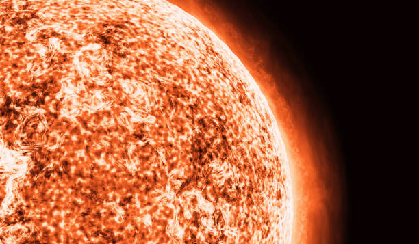 istock Sun Red Giant Star in Space with Flames and Heat. Sun Background in Space 3d render. 2190242759