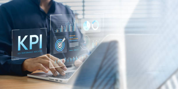 istock Business Professional Monitoring KPI Digital Dashboards with Data Charts and Performance Metrics to Drive Strategy and Corporate Success for Business Growth, Productivity, and Goal Management 2190242942
