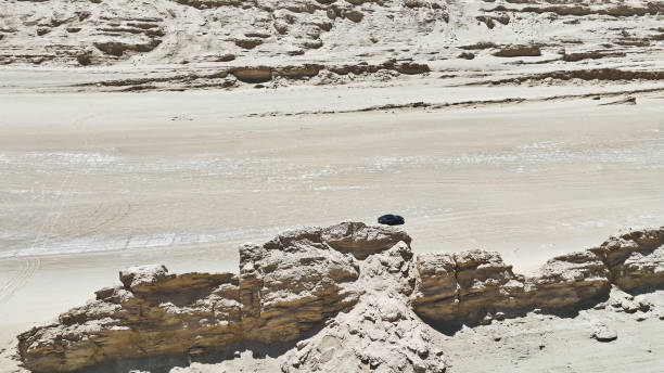 Yardang Landform,Devil's City in the Qaidam Basin,China,Asia.