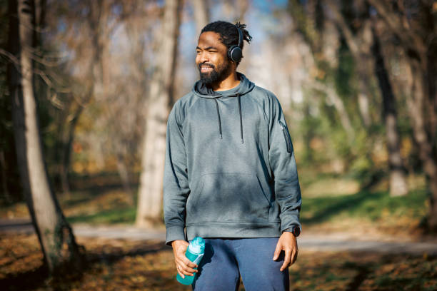 istock Young adult man enjoying outdoor exercise 2190253696