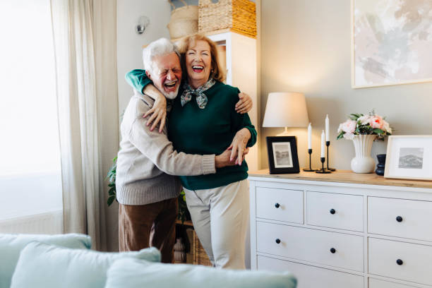 istock Portrait senior couple dancing together 2190258040