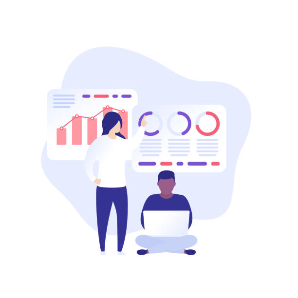 business data and people, vector business data and people, vector bi sexual stock illustrations