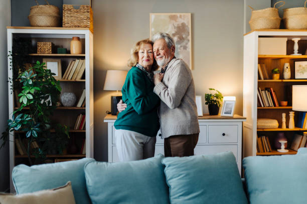 istock Portrait senior couple dancing together 2190258568