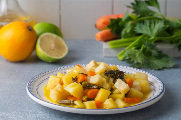 istock Turkish olive oil foods; celery (Turkish name; Zeytinyagli kereviz) 2190258872