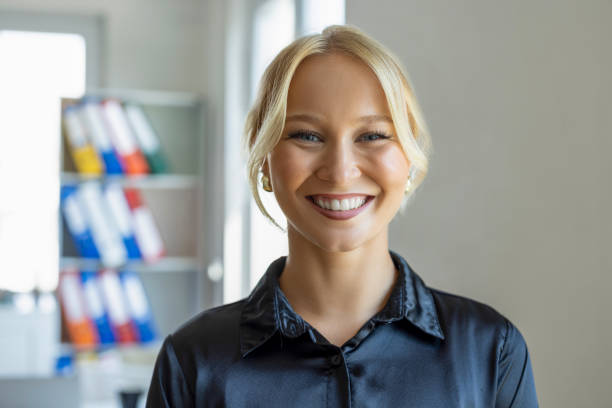 istock Happy confident young female business leader 2190259210
