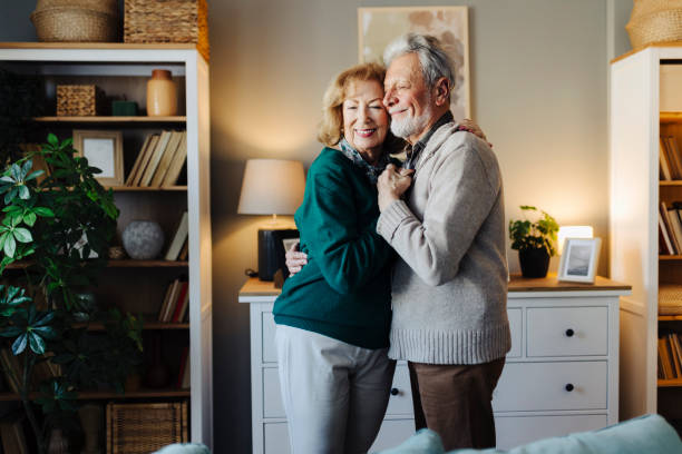 istock Portrait senior couple dancing together 2190261563