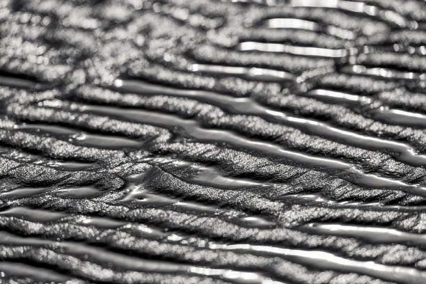 Beach sand Patterns found along the Pacific Rim National Park on Vancouver Island, British Columbia