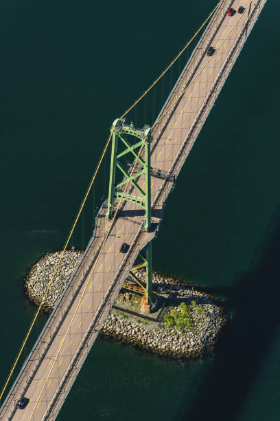 istock Aerial View of Bridge 2190262989