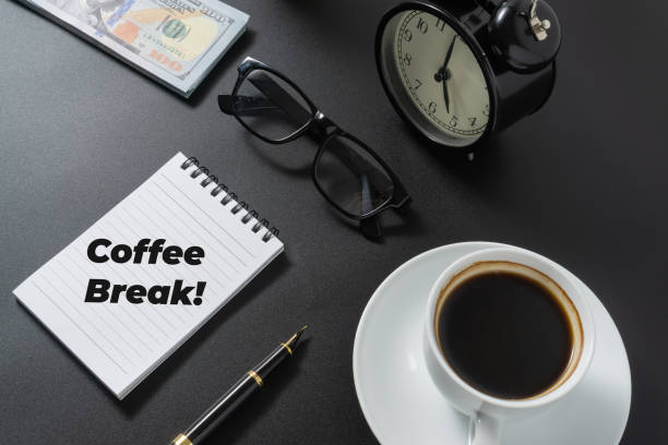 Business concept with a text Coffee Break on black background