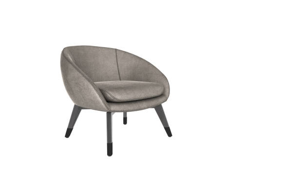 istock 3d render of modern armchair on white background 2190267243