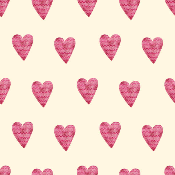 istock Pattern with pink hearts. Watercolor cute pink background with hearts, pink abstraction. Valentine's Day, holiday. Pattern for gift paper 2190267389