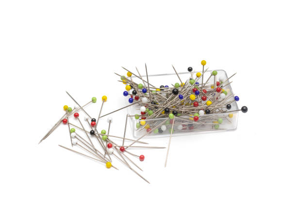 istock Clear Box of Pins on White Background  Minimalist Office Supply Stock Image 2190271480