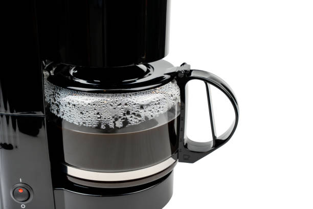 istock A coffee maker with a glass carafe filled with coffee 2190275811