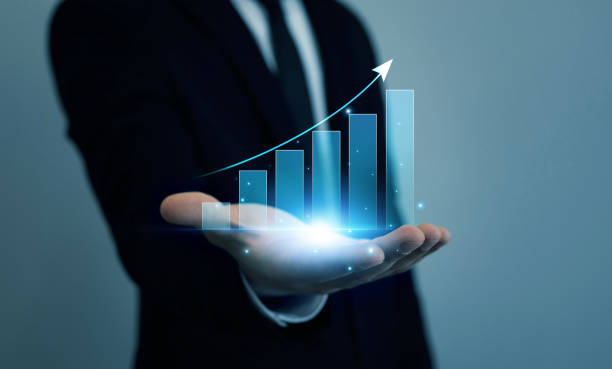 istock Business development and growing growth plan strategy diagram.Successful business arrow, growth strategy and rising arrow. 2190279308