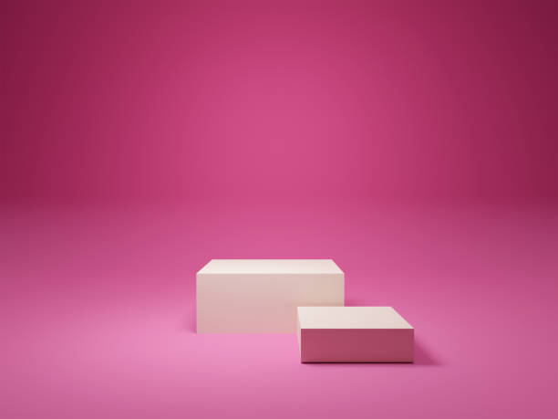 istock two pink podium for product display 2190280091