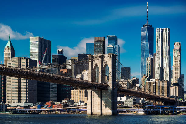 istock Brooklyn Bridge with Manhattan Skyline on a Clear Day 2190283250