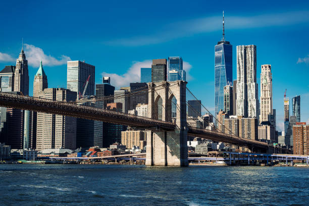 istock Brooklyn Bridge and Manhattan Skyline Viewed from Across the East River 2190283545