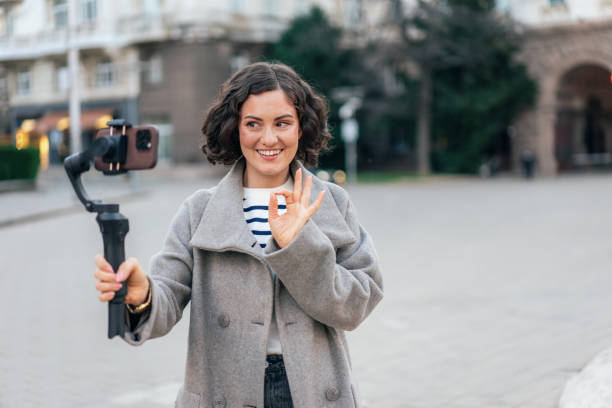 istock Female Influencer making video content for her vlog 2190288660