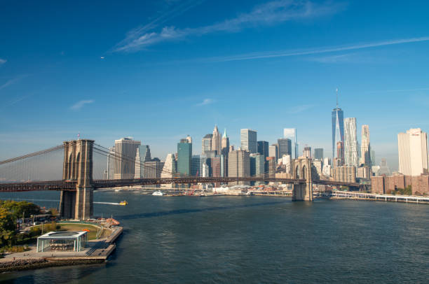 istock Brooklyn Bridge in NYC, Iconic Landmark Connecting Manhattan and Brooklyn 2190292002