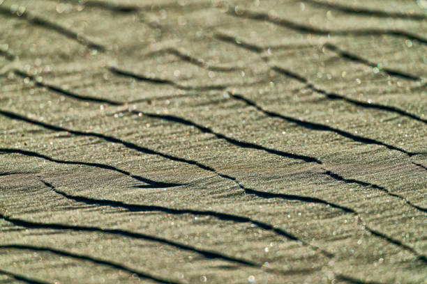 Beach sand Patterns found along the Pacific Rim National Park on Vancouver Island, British Columbia