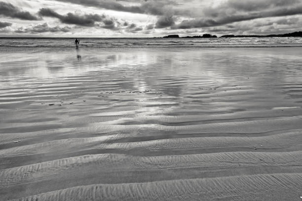 Beach sand Patterns found along the Pacific Rim National Park on Vancouver Island, British Columbia