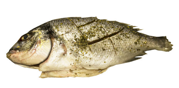 istock preparation - Dorado fish with grill spices 2190298497