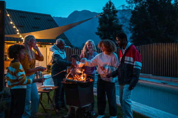 istock Multigenerational Family Enjoying Outdoor Marshmallow Roast 2190306228