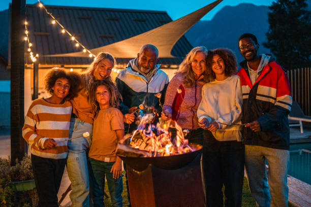 istock Multigenerational Family Enjoying Campfire Marshmallow Time 2190306237