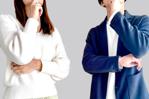 istock Serious young man and woman thinking about their future together 2190313855