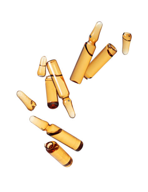 istock Levitation of broken ampoules in the air on a white background 2190313995