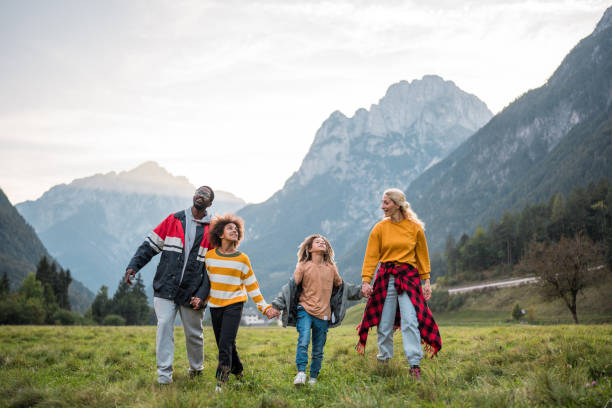 istock Diverse Family Enjoying Mountain Retreat 2190314848