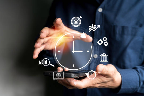 istock Time Management and Business Strategy, Saving working time to reduce costs, Prioritization, Scheduling 2190318273