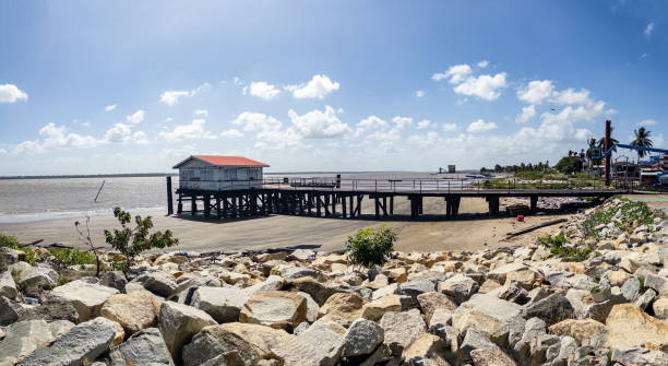 Skeldon, Guyana - Building on a Boardwalk on the Corentyne River