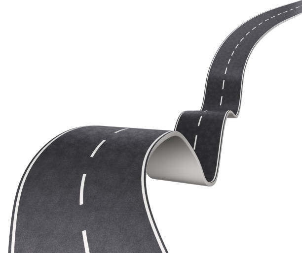 istock asphalt road, curve highway, 3d illustration. 2190321039