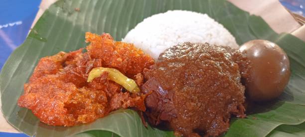 istock Nasi gudeg with egg and krecek 2190321211