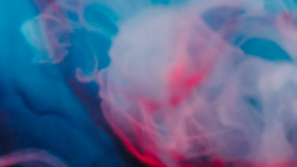 istock Magic mixing paint cloud sparkling smoky vapor art 2190324867
