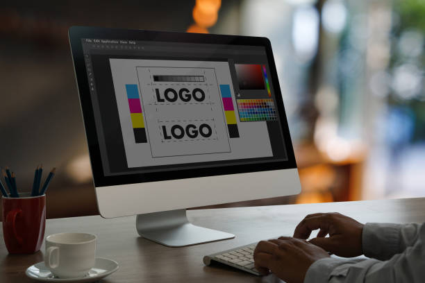 istock Graphic design artist working man in creative agency open space office 2190327440