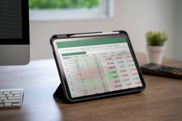istock Male professional analyzing financial data and graphs in spreadsheet documents Budget Report 2190327467