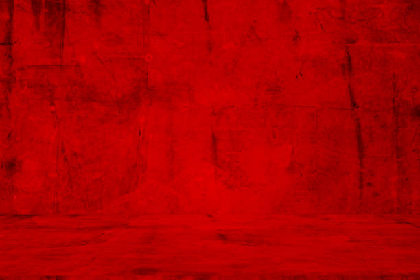 istock Wall interior background, studio and backdrops show products.with shadow from window color red . background for text insertion and presentation product 2190327558