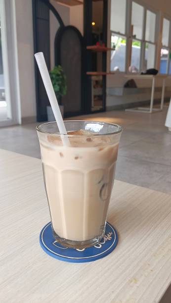 istock A glass of Iced hazelnut late coffee. 2190329420