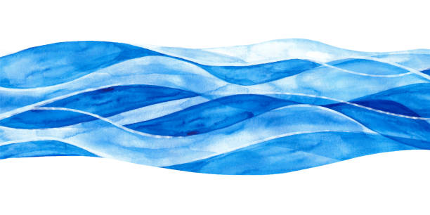 Free Stock Photo of Blue and white abstract wave with flowing patterns ...