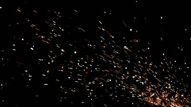 istock A black background with a lot of sparks and fire 2190343013