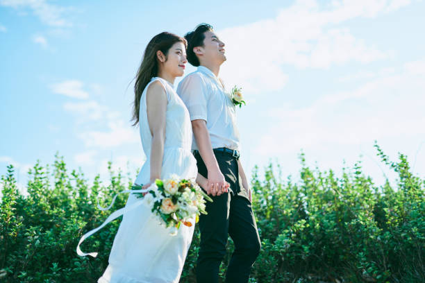 istock A wedding couple holding hands 2190345922