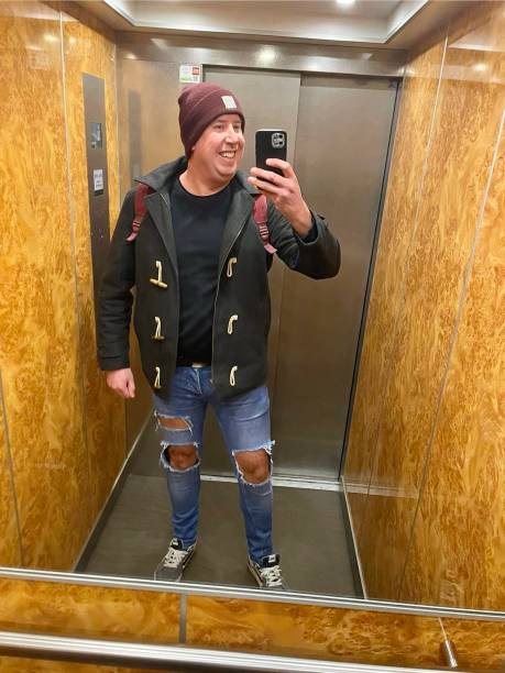 istock Ripped jeans in the city. 2190347724
