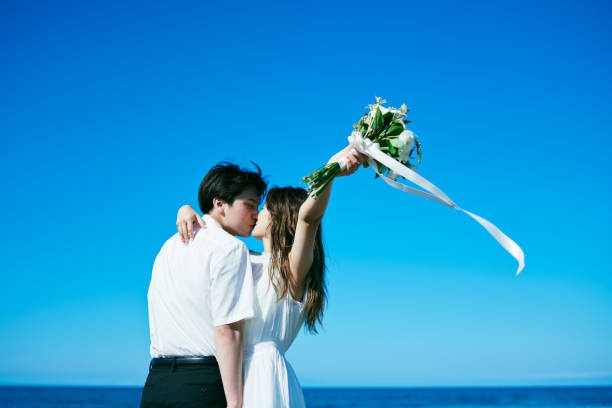 istock A wedding couple kissing 2190348862
