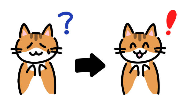 istock Hand drawn cat illustration of what we don't know. 2190349760